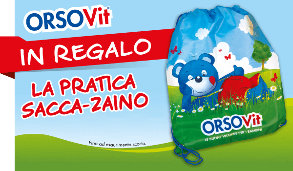 ORSOVIT: REGALA LA PRATICA SACCA ZAINO