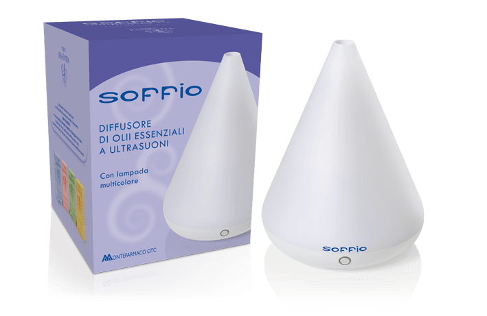 Diffusore a Ultrasuoni per Oli Essenziali in Ceramica SOFFIO